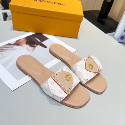 Cheap Louis Vuitton Slippers For Women #1224722 Replica Wholesale [$80.00 USD] [ITEM#1224722] on Replica Louis Vuitton Slippers