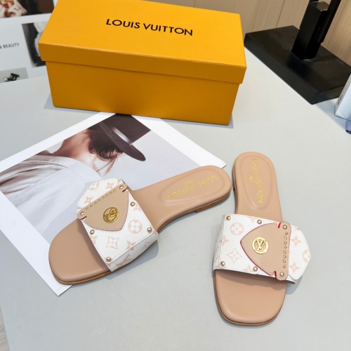 Cheap Louis Vuitton Slippers For Women #1224722 Replica Wholesale [$80.00 USD] [ITEM#1224722] on Replica Louis Vuitton Slippers