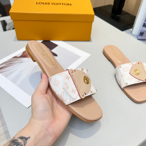 Cheap Louis Vuitton Slippers For Women #1224722 Replica Wholesale [$80.00 USD] [ITEM#1224722] on Replica Louis Vuitton Slippers