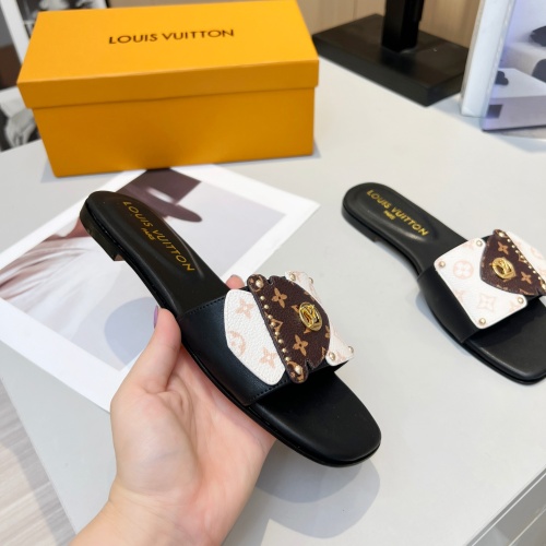 Cheap Louis Vuitton Slippers For Women #1224723 Replica Wholesale [$80.00 USD] [ITEM#1224723] on Replica Louis Vuitton Slippers