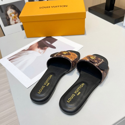 Cheap Louis Vuitton Slippers For Women #1224724 Replica Wholesale [$80.00 USD] [ITEM#1224724] on Replica Louis Vuitton Slippers