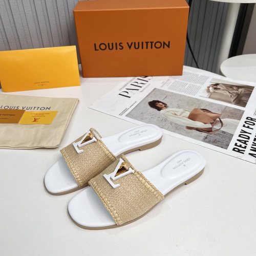 Cheap Louis Vuitton Slippers For Women #1224739 Replica Wholesale [$88.00 USD] [ITEM#1224739] on Replica Louis Vuitton Slippers