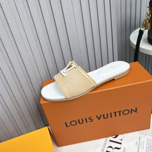 Cheap Louis Vuitton Slippers For Women #1224739 Replica Wholesale [$88.00 USD] [ITEM#1224739] on Replica Louis Vuitton Slippers