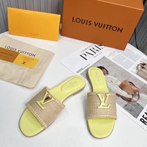 Cheap Louis Vuitton Slippers For Women #1224740 Replica Wholesale [$88.00 USD] [ITEM#1224740] on Replica Louis Vuitton Slippers