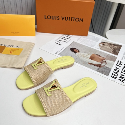 Cheap Louis Vuitton Slippers For Women #1224740 Replica Wholesale [$88.00 USD] [ITEM#1224740] on Replica Louis Vuitton Slippers