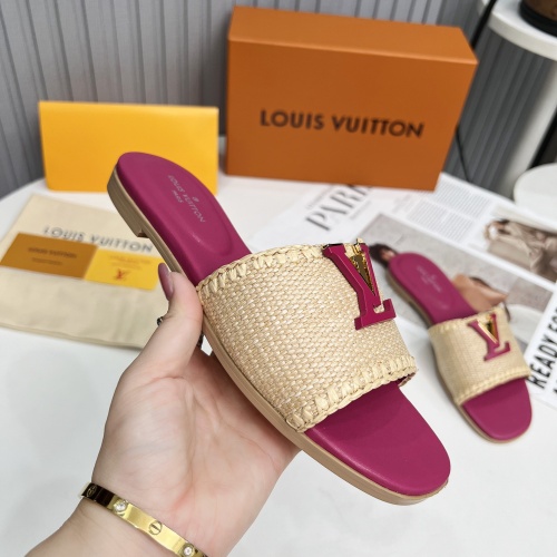 Cheap Louis Vuitton Slippers For Women #1224741 Replica Wholesale [$88.00 USD] [ITEM#1224741] on Replica Louis Vuitton Slippers