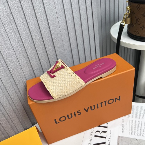 Cheap Louis Vuitton Slippers For Women #1224741 Replica Wholesale [$88.00 USD] [ITEM#1224741] on Replica Louis Vuitton Slippers