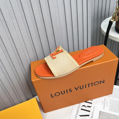 Cheap Louis Vuitton Slippers For Women #1224742 Replica Wholesale [$88.00 USD] [ITEM#1224742] on Replica Louis Vuitton Slippers