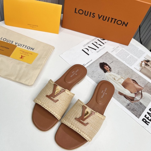 Cheap Louis Vuitton Slippers For Women #1224743 Replica Wholesale [$88.00 USD] [ITEM#1224743] on Replica Louis Vuitton Slippers