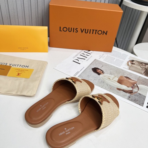 Cheap Louis Vuitton Slippers For Women #1224743 Replica Wholesale [$88.00 USD] [ITEM#1224743] on Replica Louis Vuitton Slippers