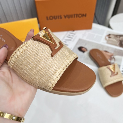 Cheap Louis Vuitton Slippers For Women #1224743 Replica Wholesale [$88.00 USD] [ITEM#1224743] on Replica Louis Vuitton Slippers