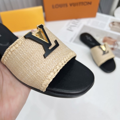 Cheap Louis Vuitton Slippers For Women #1224745 Replica Wholesale [$88.00 USD] [ITEM#1224745] on Replica Louis Vuitton Slippers