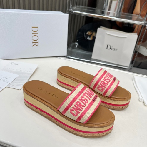 Cheap Christian Dior Slippers For Women #1224871 Replica Wholesale [$102.00 USD] [ITEM#1224871] on Replica Christian Dior Slippers