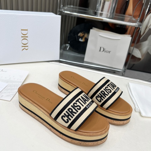 Cheap Christian Dior Slippers For Women #1224873 Replica Wholesale [$102.00 USD] [ITEM#1224873] on Replica Christian Dior Slippers