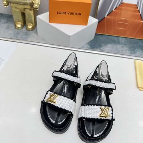 Cheap Louis Vuitton Sandal For Women #1224876 Replica Wholesale [$96.00 USD] [ITEM#1224876] on Replica Louis Vuitton Sandal