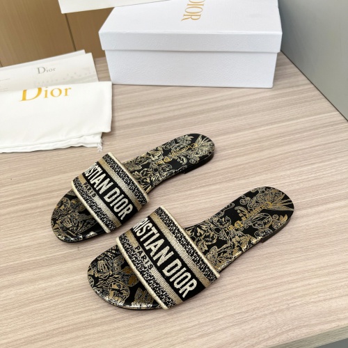 Cheap Christian Dior Slippers For Women #1224879 Replica Wholesale [$76.00 USD] [ITEM#1224879] on Replica Christian Dior Slippers