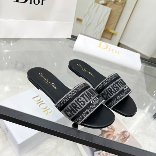 Cheap Christian Dior Slippers For Women #1224880 Replica Wholesale [$76.00 USD] [ITEM#1224880] on Replica Christian Dior Slippers