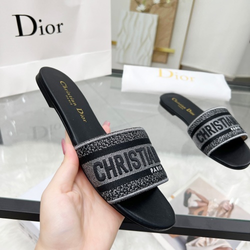 Cheap Christian Dior Slippers For Women #1224880 Replica Wholesale [$76.00 USD] [ITEM#1224880] on Replica Christian Dior Slippers