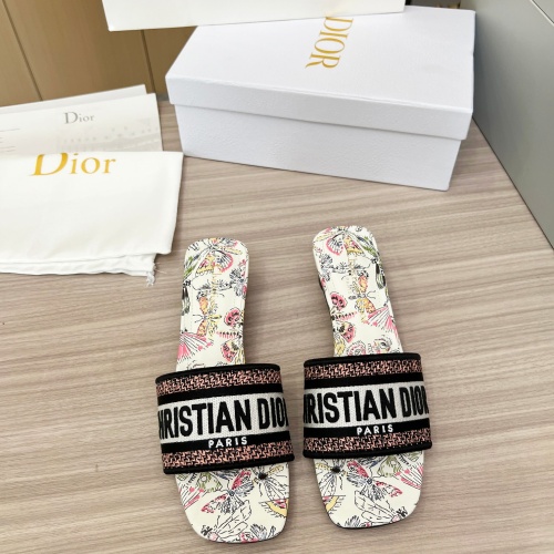 Cheap Christian Dior Slippers For Women #1224881 Replica Wholesale [$82.00 USD] [ITEM#1224881] on Replica Christian Dior Slippers