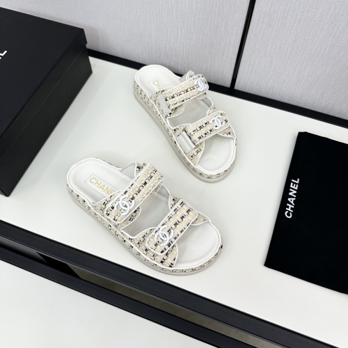 Cheap Chanel Slippers For Women #1224968 Replica Wholesale [$100.00 USD] [ITEM#1224968] on Replica Chanel Slippers