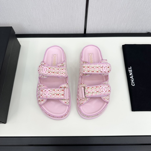 Cheap Chanel Slippers For Women #1224969 Replica Wholesale [$100.00 USD] [ITEM#1224969] on Replica Chanel Slippers