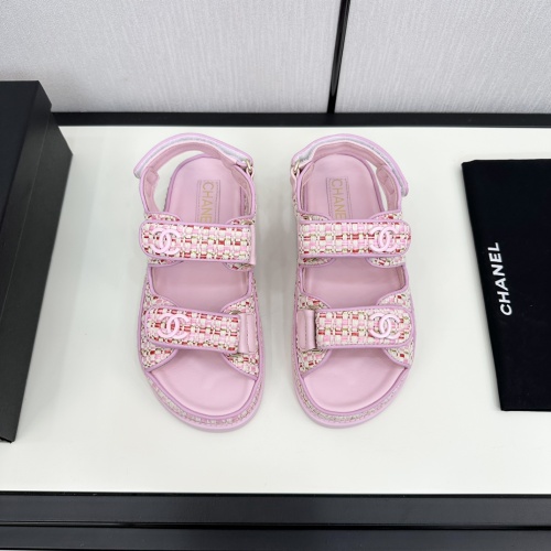 Cheap Chanel Sandal For Women #1224990 Replica Wholesale [$100.00 USD] [ITEM#1224990] on Replica Chanel Sandal