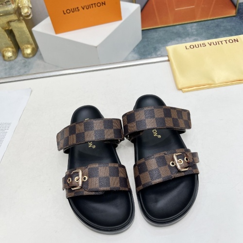 Cheap Louis Vuitton Slippers For Women #1225041 Replica Wholesale [$68.00 USD] [ITEM#1225041] on Replica Louis Vuitton Slippers