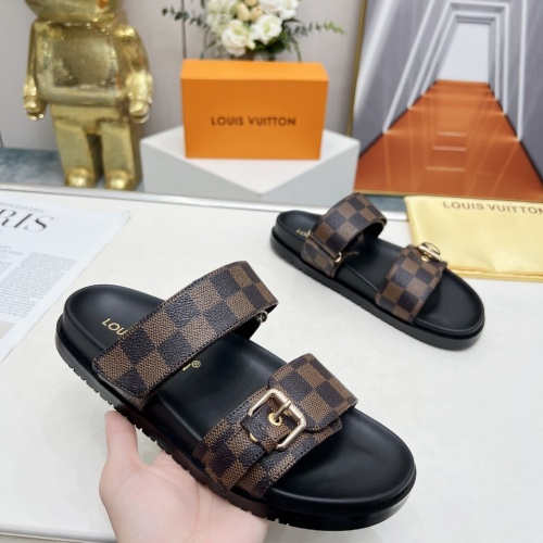 Cheap Louis Vuitton Slippers For Women #1225041 Replica Wholesale [$68.00 USD] [ITEM#1225041] on Replica Louis Vuitton Slippers