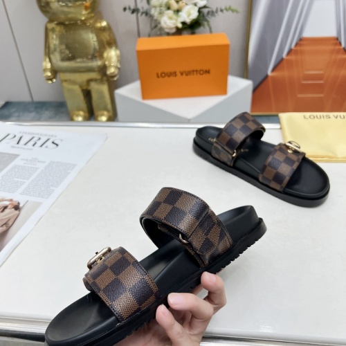 Cheap Louis Vuitton Slippers For Women #1225041 Replica Wholesale [$68.00 USD] [ITEM#1225041] on Replica Louis Vuitton Slippers