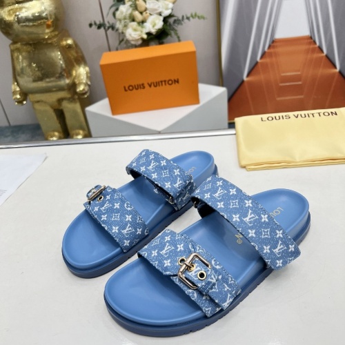 Cheap Louis Vuitton Slippers For Women #1225043 Replica Wholesale [$68.00 USD] [ITEM#1225043] on Replica Louis Vuitton Slippers