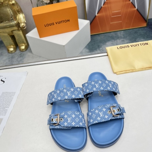 Cheap Louis Vuitton Slippers For Women #1225043 Replica Wholesale [$68.00 USD] [ITEM#1225043] on Replica Louis Vuitton Slippers