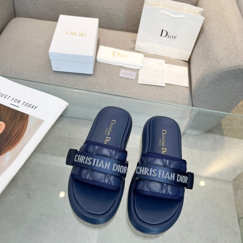 Cheap Christian Dior Slippers For Women #1225052 Replica Wholesale [$80.00 USD] [ITEM#1225052] on Replica Christian Dior Slippers