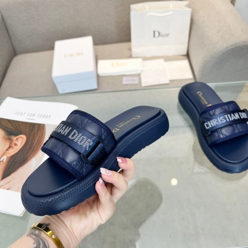 Cheap Christian Dior Slippers For Women #1225052 Replica Wholesale [$80.00 USD] [ITEM#1225052] on Replica Christian Dior Slippers