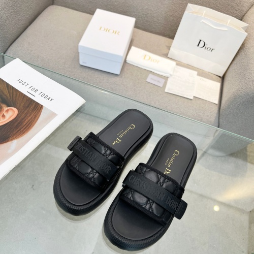 Cheap Christian Dior Slippers For Women #1225055 Replica Wholesale [$80.00 USD] [ITEM#1225055] on Replica Christian Dior Slippers