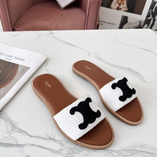 Cheap Celine Slippers For Women #1225066 Replica Wholesale [$68.00 USD] [ITEM#1225066] on Replica Celine Slippers