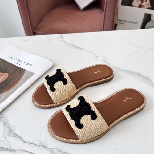 Cheap Celine Slippers For Women #1225067 Replica Wholesale [$68.00 USD] [ITEM#1225067] on Replica Celine Slippers