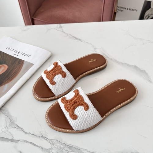 Cheap Celine Slippers For Women #1225068 Replica Wholesale [$68.00 USD] [ITEM#1225068] on Replica Celine Slippers