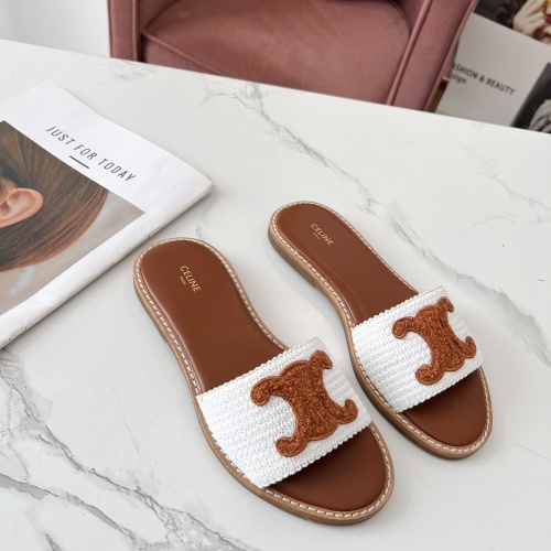 Cheap Celine Slippers For Women #1225068 Replica Wholesale [$68.00 USD] [ITEM#1225068] on Replica Celine Slippers