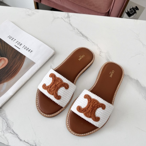 Cheap Celine Slippers For Women #1225068 Replica Wholesale [$68.00 USD] [ITEM#1225068] on Replica Celine Slippers