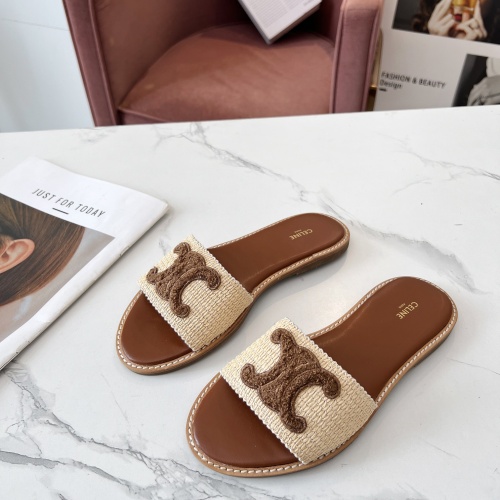 Cheap Celine Slippers For Women #1225069 Replica Wholesale [$68.00 USD] [ITEM#1225069] on Replica Celine Slippers