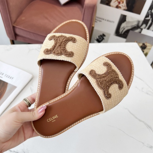 Cheap Celine Slippers For Women #1225069 Replica Wholesale [$68.00 USD] [ITEM#1225069] on Replica Celine Slippers