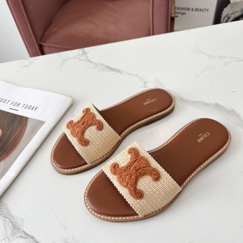 Cheap Celine Slippers For Women #1225070 Replica Wholesale [$68.00 USD] [ITEM#1225070] on Replica Celine Slippers