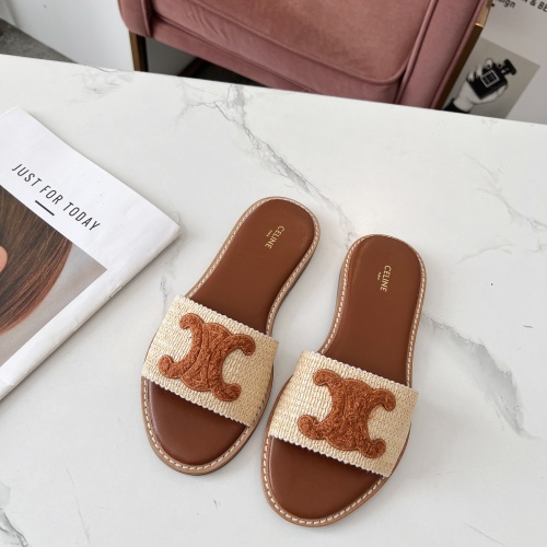 Cheap Celine Slippers For Women #1225070 Replica Wholesale [$68.00 USD] [ITEM#1225070] on Replica Celine Slippers