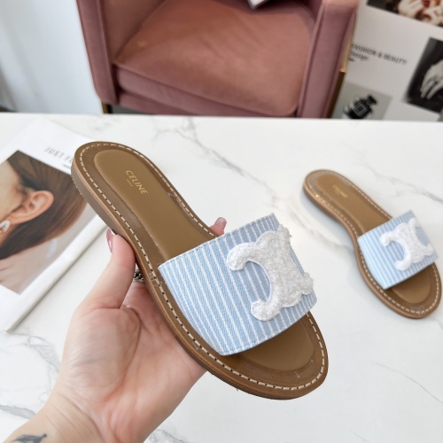 Cheap Celine Slippers For Women #1225079 Replica Wholesale [$82.00 USD] [ITEM#1225079] on Replica Celine Slippers