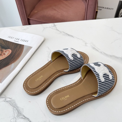 Cheap Celine Slippers For Women #1225083 Replica Wholesale [$82.00 USD] [ITEM#1225083] on Replica Celine Slippers