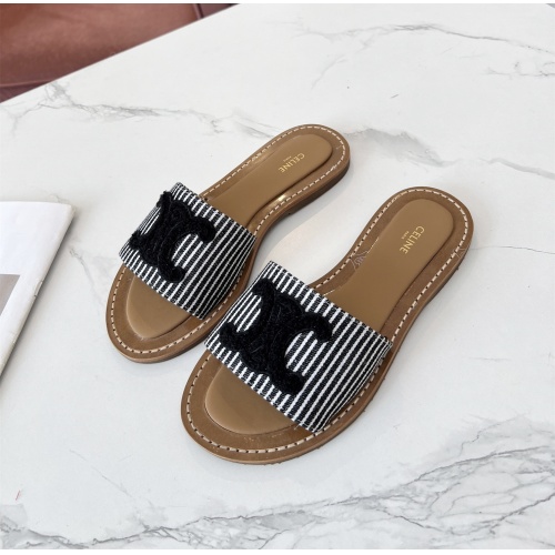 Cheap Celine Slippers For Women #1225086 Replica Wholesale [$82.00 USD] [ITEM#1225086] on Replica Celine Slippers