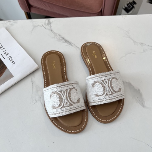 Cheap Celine Slippers For Women #1225089 Replica Wholesale [$88.00 USD] [ITEM#1225089] on Replica Celine Slippers