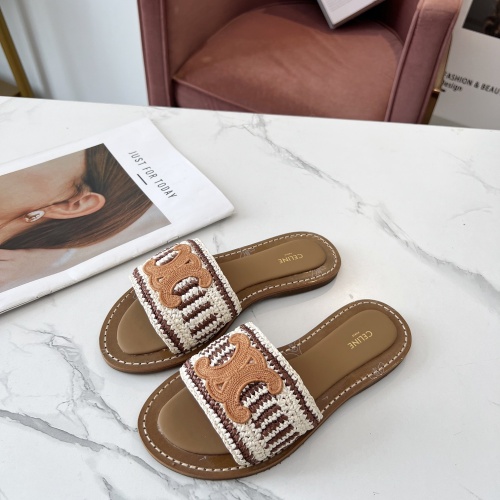 Cheap Celine Slippers For Women #1225092 Replica Wholesale [$88.00 USD] [ITEM#1225092] on Replica Celine Slippers