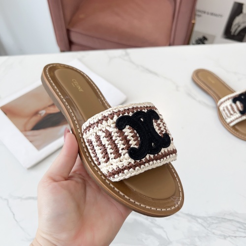 Cheap Celine Slippers For Women #1225094 Replica Wholesale [$88.00 USD] [ITEM#1225094] on Replica Celine Slippers