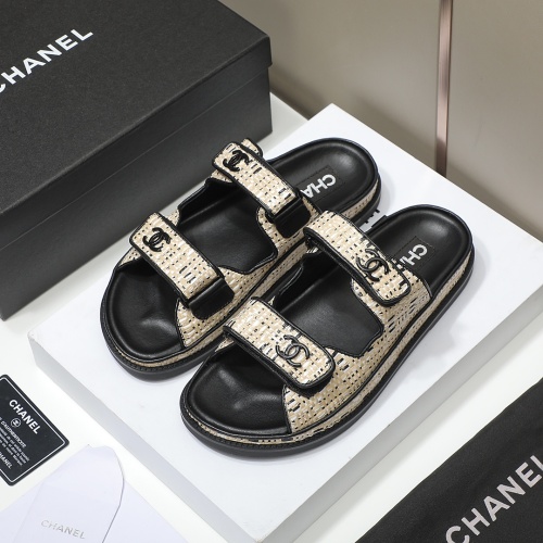 Cheap Chanel Slippers For Women #1225136 Replica Wholesale [$88.00 USD] [ITEM#1225136] on Replica Chanel Slippers